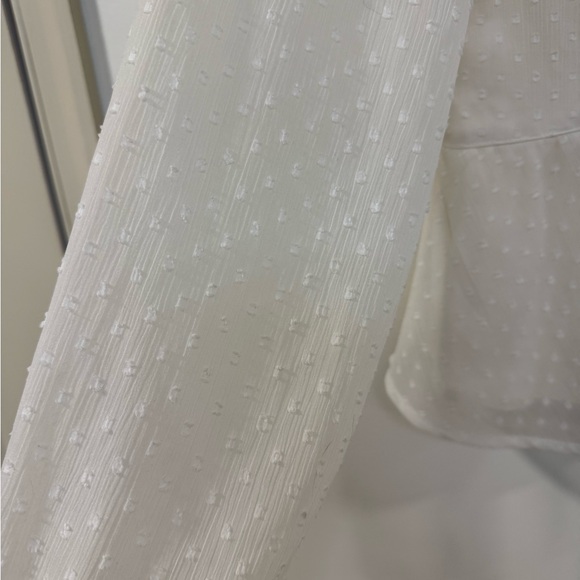 Abercrombie & Fitch White Peplum Blouse - Picture 4 of 9